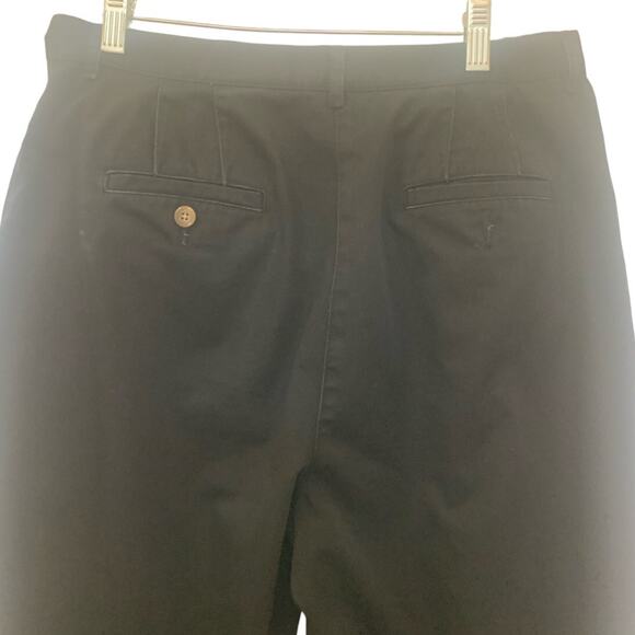 Talbots Petite High Rise Pants 14P Black Straight Leg Stretch  Business Casual - Picture 5 of 7
